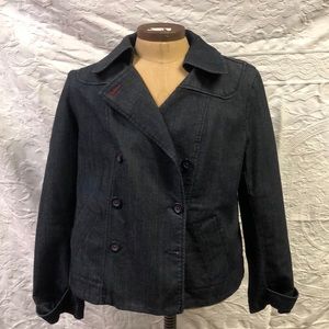 Double breasted jean jacket